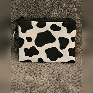 Cow Pattern Coin Purse/Key Ring, NWOT